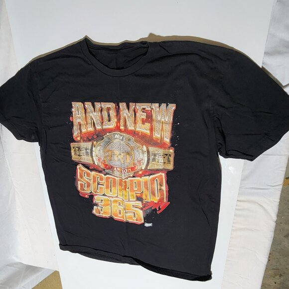 Scorpio Sky “And New” AEW Championship Graphic Tee – Black – Men’s Large - Picture 3 of 4